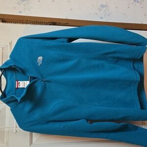 The North Face Women's Teal Zip-Up Sweater